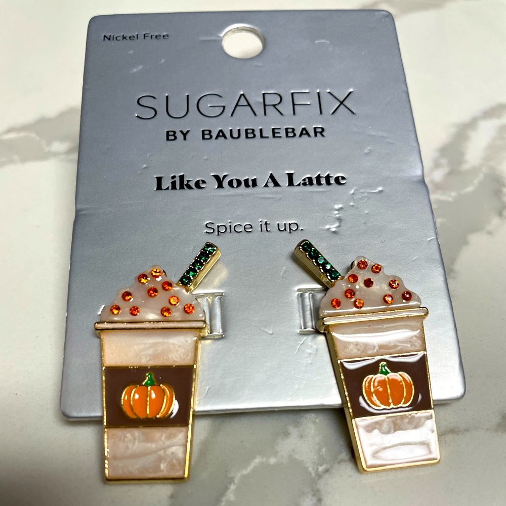 Sugarfix by Baublebar pumpkin spice earrings
